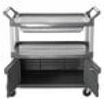 Rubbermaid® FG409400GRAY Xtra Gray 300 lb. Instrument Cart with Lockable Doors and Sliding Drawers Rubbermaid® FG409400GRAY Xtra Gray 300 lb. Instrument Cart with Lockable Doors and Sliding Drawers