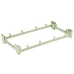 Vollrath 52315 Signature Half-Size Light Green Glass Rack Riser Vollrath 52315 Signature Half-Size Light Green Glass Rack Riser