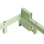 Vollrath 52315 Signature Half-Size Light Green Glass Rack Riser Vollrath 52315 Signature Half-Size Light Green Glass Rack Riser