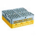 Noble Warewashing 16-Compartment Gray Full-Size Glass Rack with 2 Yellow Extenders Noble Warewashing 16-Compartment Gray Full-Size Glass Rack with 2 Yellow Extenders