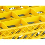 Noble Warewashing 16-Compartment Gray Full-Size Glass Rack with 2 Yellow Extenders Noble Warewashing 16-Compartment Gray Full-Size Glass Rack with 2 Yellow Extenders