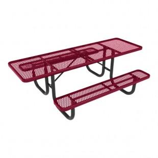 Ultra Site 8' Burgundy Extra Heavy-Duty Double-Sided ADA Rectangular Diamond Table 96 Ultra Site 8' Burgundy Extra Heavy-Duty Double-Sided ADA Rectangular Diamond Table 96