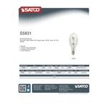 Satco S5831 250 Watt Cool White Clear Finish Metal Halide HID Light Bulb (ED28)