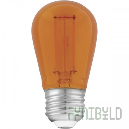 Orange S14 Replacement Bulb for LED String Lights - 120V, 1W - 4/Pack
