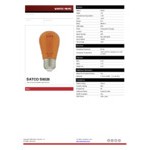 Orange S14 Replacement Bulb for LED String Lights - 120V, 1W - 4/Pack