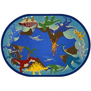 Joy Carpets Kid Essentials Dino Parade 3' 10