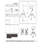 Boss Office B240-BK Black Be Well Medical Professional Adjustable Stool