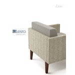 Lesro Luxe Lounge Series Patriot Plus Imperial Blue Vinyl Guest Chair with Steel Legs