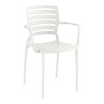 Lancaster Table & Seating Sol Cloud White Resin Arm Chair
