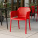Lancaster Table & Seating Rio Buoy Red Resin Arm Chair