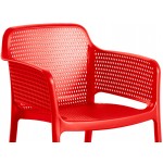 Lancaster Table & Seating Rio Buoy Red Resin Arm Chair