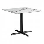 Lancaster Table & Seating Bistro Black and White Checkered Weave Rattan Outdoor Side Chair Lancaster Table & Seating Bistro Black and White Checkered Weave Rattan Outdoor Side Chair
