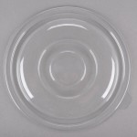 Fineline 5048-FL Super Bowl 48 oz. Clear PET Plastic Flat Lid - 50/Case