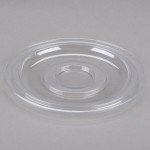 Fineline 5048-FL Super Bowl 48 oz. Clear PET Plastic Flat Lid - 50/Case