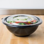 Fineline 5048-FL Super Bowl 48 oz. Clear PET Plastic Flat Lid - 50/Case