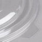 Fineline 5048-FL Super Bowl 48 oz. Clear PET Plastic Flat Lid - 50/Case