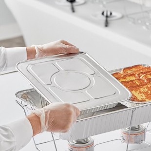Choice Foil Steam Table Pan Lid - Half Size - 20/Pack Choice Foil Steam Table Pan Lid - Half Size - 20/Pack