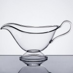 Fineline Platter Pleasers 3700-CL 16.9 oz. Clear Plastic Gravy / Sauce Boat