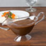 Fineline Platter Pleasers 3700-CL 16.9 oz. Clear Plastic Gravy / Sauce Boat