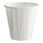Genpak W400F Harvest Paper 4 oz. White Paper Souffle / Drinking Cup - 2,500/Case Genpak W400F Harvest Paper 4 oz. White Paper Souffle / Drinking Cup - 2,500/Case