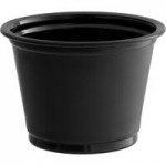 Choice PET Plastic Lid for 0.5 to 1.25 oz. Souffle Cup / Portion Cup - 2,500/Case