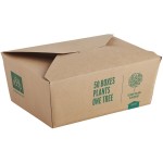 New Roots Kraft PLA-Lined Compostable #8 Take-Out Container 6