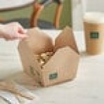 New Roots Kraft PLA-Lined Compostable #8 Take-Out Container 6