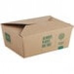 New Roots Kraft PLA-Lined Compostable #8 Take-Out Container 6