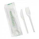 New Roots Kraft PLA-Lined Compostable #8 Take-Out Container 6