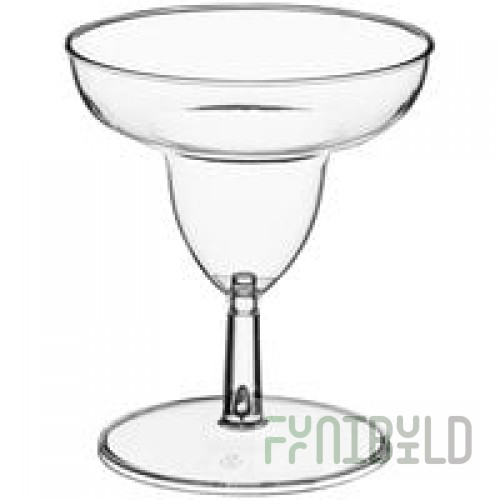 Fineline Tiny Temptations 6402-CL 2 oz. Tiny Toasts 2-Piece Clear Plastic Cup - 120/Case