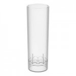 Fineline Tiny Temptations 6402-CL 2 oz. Tiny Toasts 2-Piece Clear Plastic Cup - 120/Case