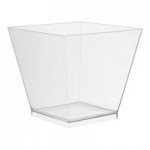 Fineline Tiny Temptations 6402-CL 2 oz. Tiny Toasts 2-Piece Clear Plastic Cup - 120/Case