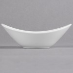 Reserve by Libbey 987659386 Silk 4 oz. Oval Royal Rideau White Porcelain Bowl - 36/Case Reserve by Libbey 987659386 Silk 4 oz. Oval Royal Rideau White Porcelain Bowl - 36/Case