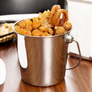 American Metalcraft SSP61 Mini Stainless Steel Pail - 6 1/4