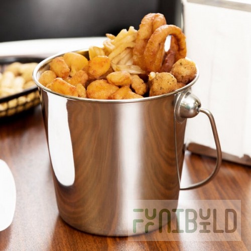 American Metalcraft SSP61 Mini Stainless Steel Pail - 6 1/4