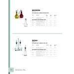 TableCraft 608N Modern Sets 3 Piece Oil & Vinegar Cruet Set with Chrome Rack