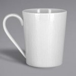 RAK Porcelain Soul Bright White Embossed Porcelain Pepper Shaker - 6/Case