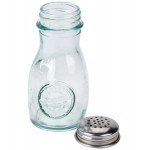 TableCraft 6618 4 oz. Authentic Collection Recycled Green Glass Salt and Pepper Shaker with Stainless Steel Top - 24/Case TableCraft 6618 4 oz. Authentic Collection Recycled Green Glass Salt and Pepper Shaker with Stainless Steel Top - 24/Case