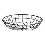 American Metalcraft WIB100 Black Round Wire Basket - 10