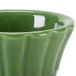 CAC RMK-F2G Festiware 2 oz. Green China Floral Ramekin - 48/Case