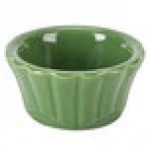 CAC RMK-F2G Festiware 2 oz. Green China Floral Ramekin - 48/Case
