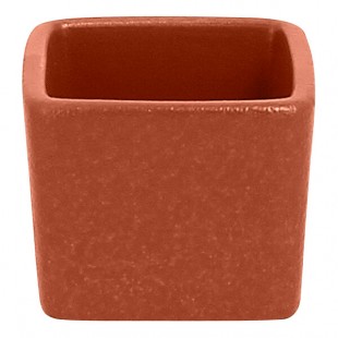 RAK Porcelain Neo Fusion 2.1 oz. Terra Brown Stackable Porcelain Ramekin - 12/Case