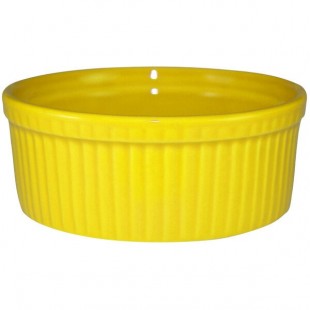 International Tableware Cancun 8 oz. Yellow Stoneware Fluted Ramekin - 36/Case International Tableware Cancun 8 oz. Yellow Stoneware Fluted Ramekin - 36/Case