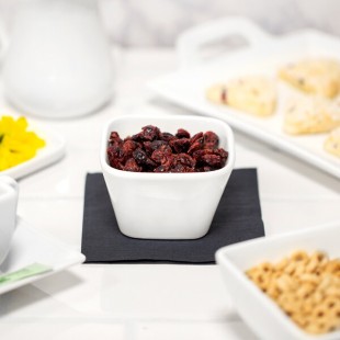 10 Strawberry Street WTR-3TPRBWL Whittier 5 oz. White Square Porcelain Tapered Bowl - 36/Case