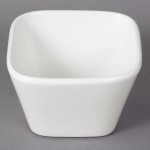 10 Strawberry Street WTR-3TPRBWL Whittier 5 oz. White Square Porcelain Tapered Bowl - 36/Case 10 Strawberry Street WTR-3TPRBWL Whittier 5 oz. White Square Porcelain Tapered Bowl - 36/Case