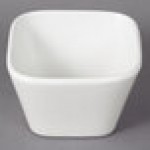 10 Strawberry Street WTR-3TPRBWL Whittier 5 oz. White Square Porcelain Tapered Bowl - 36/Case 10 Strawberry Street WTR-3TPRBWL Whittier 5 oz. White Square Porcelain Tapered Bowl - 36/Case