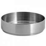 Front of the House Soho 6 oz. Matte Black Brushed Stainless Steel Round Ramekin - 12/Case Front of the House Soho 6 oz. Matte Black Brushed Stainless Steel Round Ramekin - 12/Case