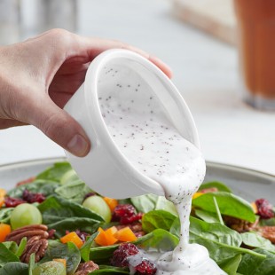 Acopa 6 oz. White Smooth Melamine Ramekin - 12/Case Acopa 6 oz. White Smooth Melamine Ramekin - 12/Case