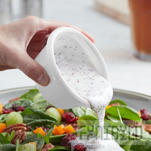 Acopa 6 oz. White Smooth Melamine Ramekin - 12/Case