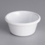 Acopa 6 oz. White Smooth Melamine Ramekin - 12/Case